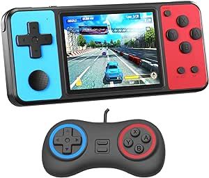 Great Boy Handheld Game Console for Kids Aldults Preloaded 270 Classic Retro Games with 3.0'' Color Display and Gamepad Rechargeable Arcade Gaming Player (Black)